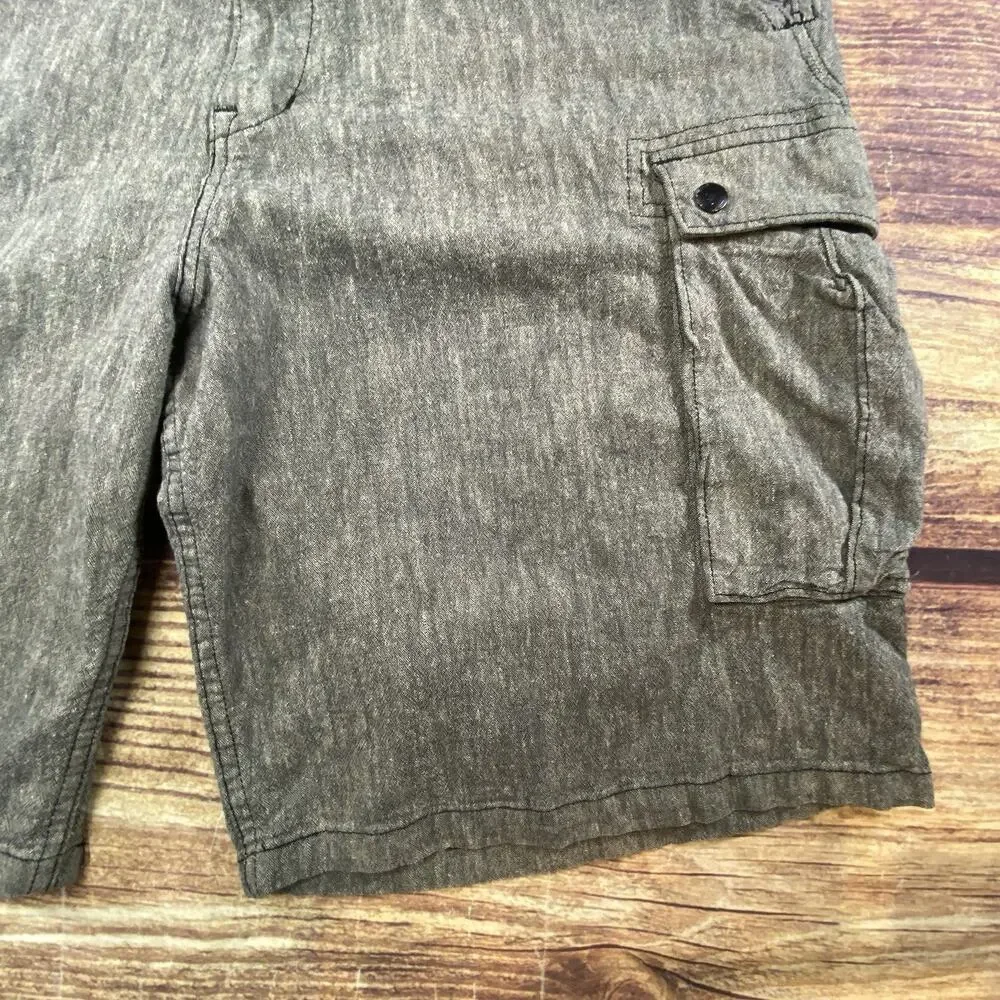 Levi Strauss Gray Cargo Shorts Mens 38 Utility Outdoor Ripstop Waterless Pockets
